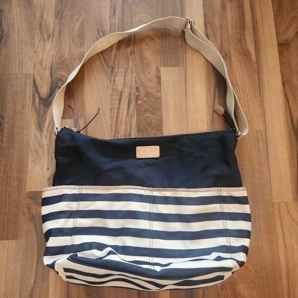 Kate Spade Baby Diaper Bag Blue Striped